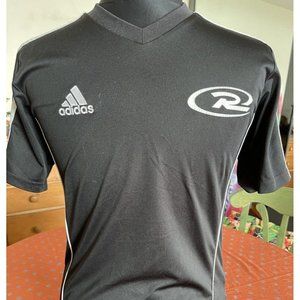 Vintage Adidas Jersey Shirt KIDS Size: Large - Black w/ White Logo #17 Climalite